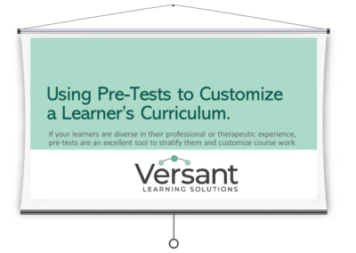 Using Pre-Tests to Customize a Learner’s Curriculum